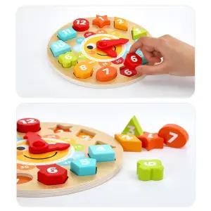 유아 시간개념 시계읽기학습 시계돌리기퍼즐 두뇌연습 도형퍼즐