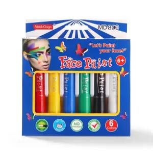 메이두가가 페이스 페인트 스틱 세이프티 바디 메이크업 세척 가능한 스포츠 이벤트용 생일 할로윈