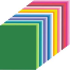 비다비타 100매 컬러 카드 스톡 용지 120gsm 32파운드 제작 프린터 종이접기 스크랩북 공예용 25가지