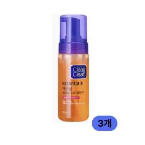 클린클리어 에센셜 페이셜 포밍 클렌저 150ml 3개