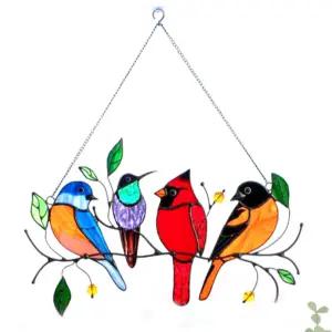 스테인드글라스 인테리어소품 벽걸이조류장식