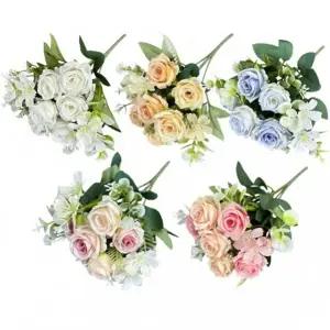 이거찜 가짜꽃 꽃다발 선물용꽃다발 설렘 장미 조화한다발 생화 느낌 고급