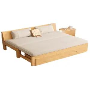 확장형 쇼파 겸 침대 원룸 나무 좌식 베드 원목 소파베드