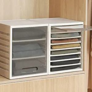 옷 수납 선반 보관함 칸막이 플라스틱케이스 정리트레이 펜트리 데스크탑 틈새 의류함