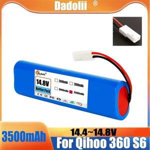 Qihoo 360 S6 로봇 진공 청소기용 배터리 팩 예비 부품 액세서리 교체 14.8V 12800mAh
