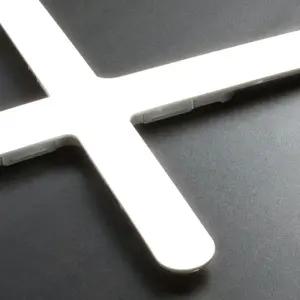 LED십자등 60W 하얀빛/엘이디/거실/천정/창고/십자/천장/사무실/작은방/일자/엘리디/방/교체/안전한/실내