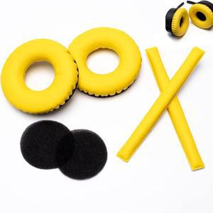 젠하이저 호환호환 HD25 HD250BT HD25-ll Il 헤드폰용 무지개 색상 교체용 이어 패드 메모리 스폰지 슬리브