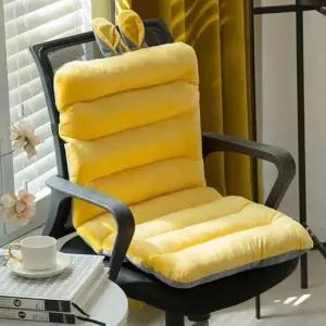 의자허리쿠션 극세사 등받이쿠션 의자등받이 허리 의자 받침 쿠션