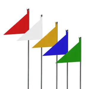 측량깃발 토목 말뚝 경계 깃대 50개