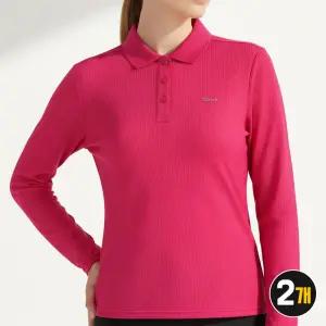 여성 스판 카라티 시어서커 쿨 냉감 티셔츠 긴팔 모렉스449