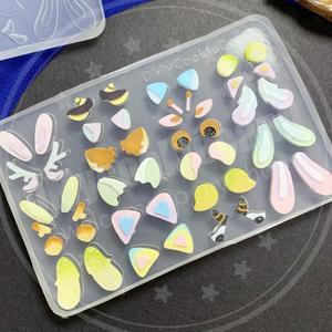 동물 귀 모양 투명 실리콘 몰드 UV 송진