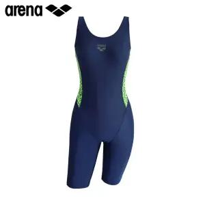 아레나 일반 4부 반신 U백 네이비 여성 반전신 수영복 A4SL1LD14