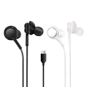 CNJ 이어폰 C타입 전용 CJ104 전기종 호환/유선 줄 스테레오 C핀 핸드폰 스마트폰 휴대폰 라디오 컴퓨터 PC