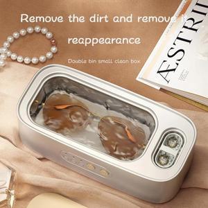 48Khz 세척기 고주파 클리너 이중 통 진동 완전 보석 가정용 조절 가능