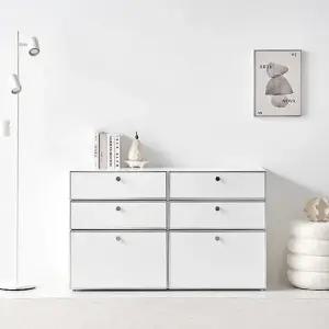 마레앤코 플럭스 1200 미드센츄리 6단서랍장 모듈가구