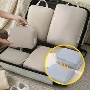 압축 가방 여행용 의류 파우치 6종세트 출장 압축백