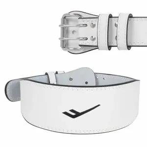 헬스벨트 가죽 화이트 헬스 복압벨트 L 웨이트벨트