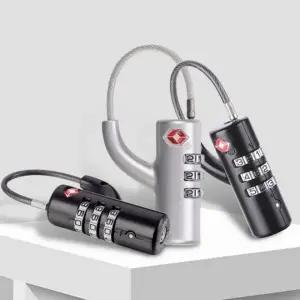 TSA 캐리어 자물쇠 와이어 잠금장치 수화물