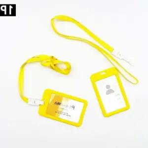 목걸이사원증 사원증 노랑 사원증 목걸이줄 사원증케이스 출입증 학생증