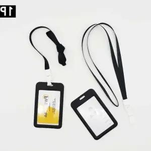 사원증 검정 목걸이사원증 사원증 목걸이줄 사원증케이스 출입증 학생증