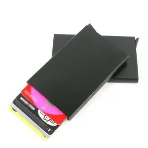 블랙 슬라이딩지갑 카드홀더 카드지갑 슬라이드 슬라이딩지갑 반자동카드지갑