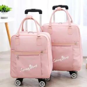 핑크색 바퀴달린 캐리어 백팩 여행용 캐리어백팩 캐리어가방 캐주얼백팩 캐리어백팩