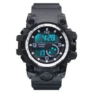 AO-1901B 방수)_블랙 전자시계 스포츠시계 손목시계 군인시계