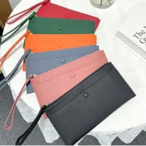 여성 6컬러 예쁜 페이크레더 심플 카드지갑 장지갑 여성장지갑 패션지갑 예쁜장지갑