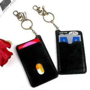 슬림 열쇠고리 가죽 카드지갑 블랙 슬림카드지갑 슬림카드지갑 카드지갑블랙