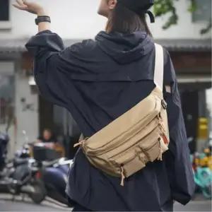 캐주얼 힙색 포켓수납 여행 소지품 슬링백 운동 가방 캐주얼