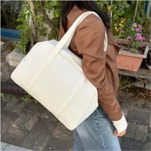 스퀘어 보스턴 숄더백 포켓수납 여행 운동 옷 가방 빅