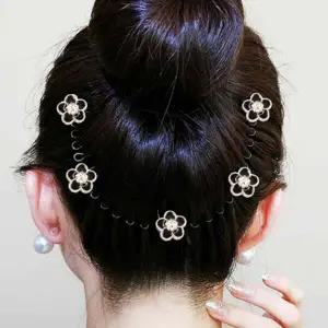 블랙 패션헤어 헤어 고정 잔머리 헤어잡기 플라