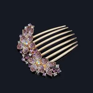 네프 헤어잡기 액세서리 꽂이 헤어 퍼플 핀 예