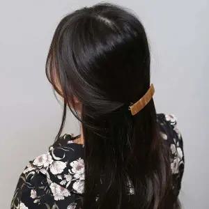 헤어핀 마블 집게핀 자동 브라운 헤어클립 헤어