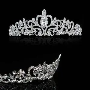 신부 머리묶기 티아라 소품 웨딩 왕관 헤어고정