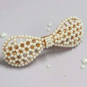 머리핀 헤어액세서리 바레트 헤어핀 둥근리본 진