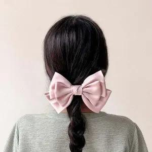 실크 3단 머리묶기 매듭 머리핀 헤어액세서리