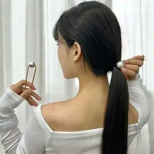 올림머리 머리핀 헤어핀 집게핀 왕진주 머리묶기