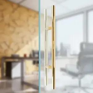 강화유리손잡이 골드 강화도어손잡이 빌딩유리문 손잡이