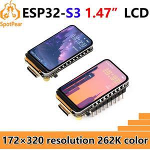 ESP32-S3 개발 보드 1.47인치 LCD 1.47B 디스플레이 화면 SD 172×320 RGB LED