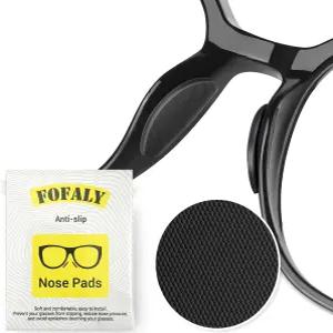 FOFLY 안경 코 패드 안경용 미끄럼 방지 마이크로 텍스처 선글라스용 1.5mm 두께의 부드럽고 편안한 실리콘