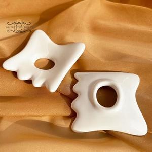 세라믹 얼굴 긁기 도구 Gua Sha 보드 안티 에이징 스킨 케어 다크 서클 제거  감소