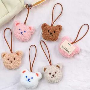 곰돌이 네임텍 가방고리 이름표 캐릭터 네임택 키홀더 이름표
