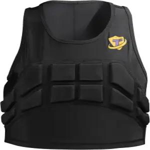 청소년 축구 농구 럭비 소프트볼을 위한 다이얼루돈 여성 임팩트 가슴 갈비뼈 보호대 패딩 압축 조끼