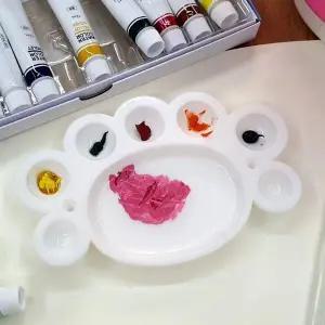 물감소분 발모양 미술 팔렛트 미술파레트