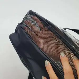 트윈 목욕가방 수영가방 대형 2단 메쉬 블랙 방수