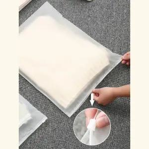 휴대용 여행용 지퍼백 투명 파우치 대형(24cmx35cm) 다용도파우치