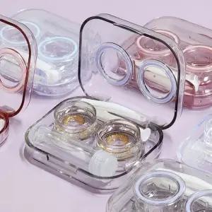 고급 렌즈케이스집게세트 휴대용 렌즈통