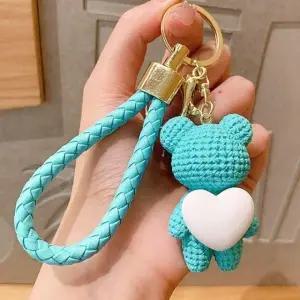 자동차 열쇠고리 키링 차키 고리 민트 인형키링