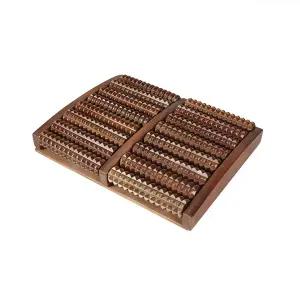 스트레칭 안마봉 종아리 롤러 발 마사지 나무 다리 발바닥